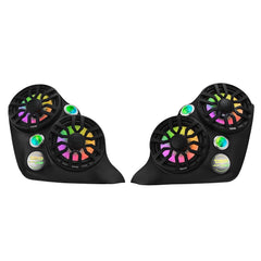 Polaris Slingshot Dual Front Fender 8” Loaded Speaker Pods with Digital LED Lighting - DS18