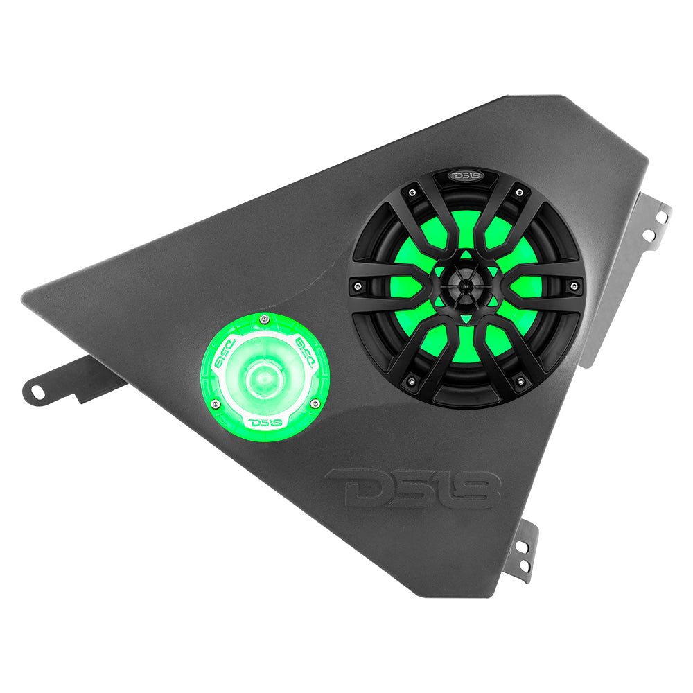 Polaris Slingshot Front Kick Panel 2 X 6.5" Enclosure with NXL-6/BK and PRO-TW1L | 2015 - Current - DS18