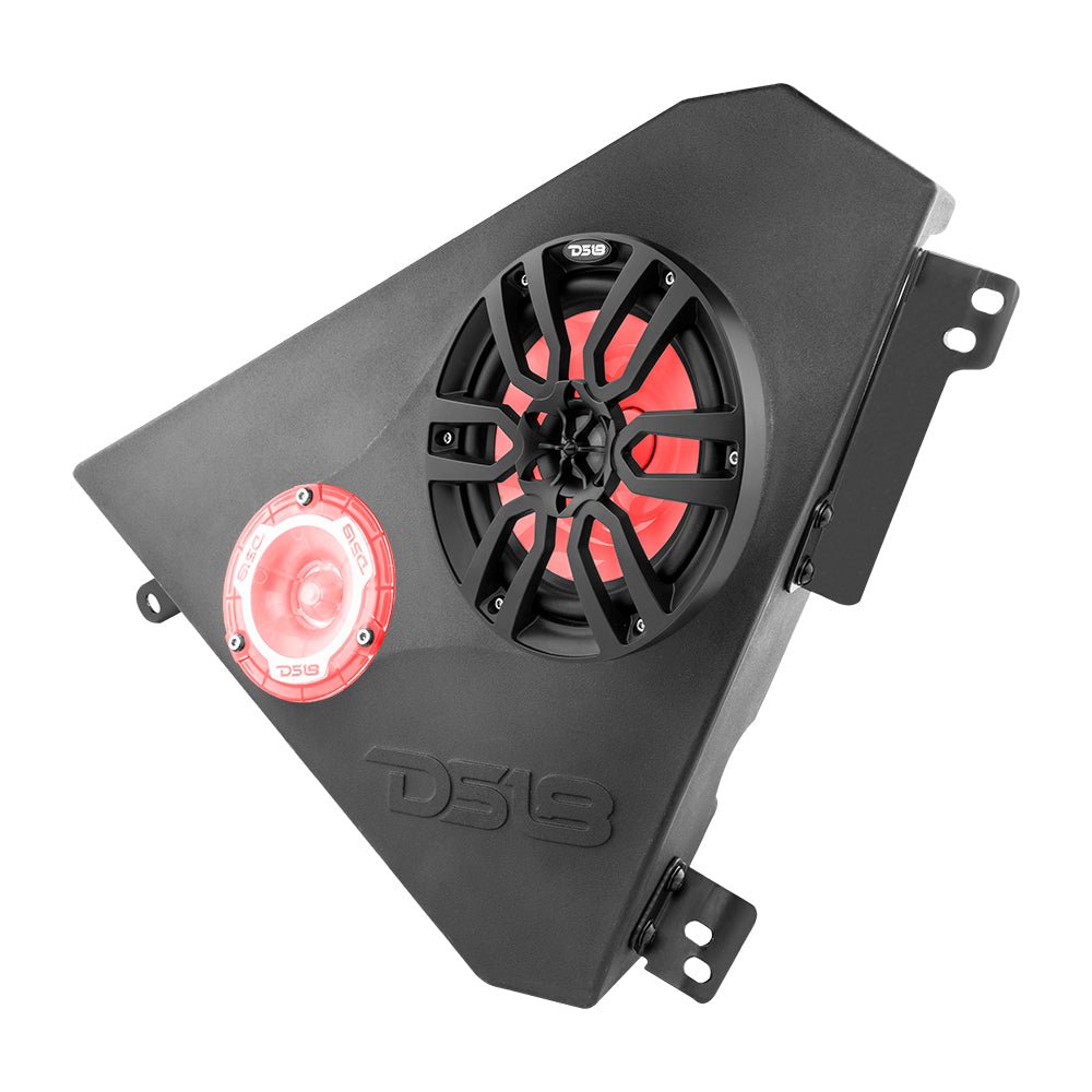 Polaris Slingshot Front Kick Panel 2 X 6.5" Enclosure with NXL-6/BK and PRO-TW1L | 2015 - Current - DS18