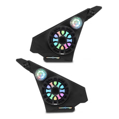 Polaris Slingshot Front Kick Panel Speaker Pods – Loaded with 8" NXL-IQ8/BK Speakers, PRO-TW1LD Tweeters & Digital LED Lights
