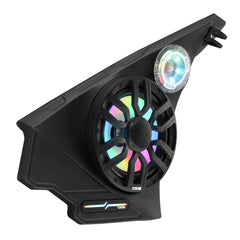 Polaris Slingshot Front Kick Panel Speaker Pods – Loaded with 8" NXL-IQ8/BK Speakers, PRO-TW1LD Tweeters & Digital LED Lights