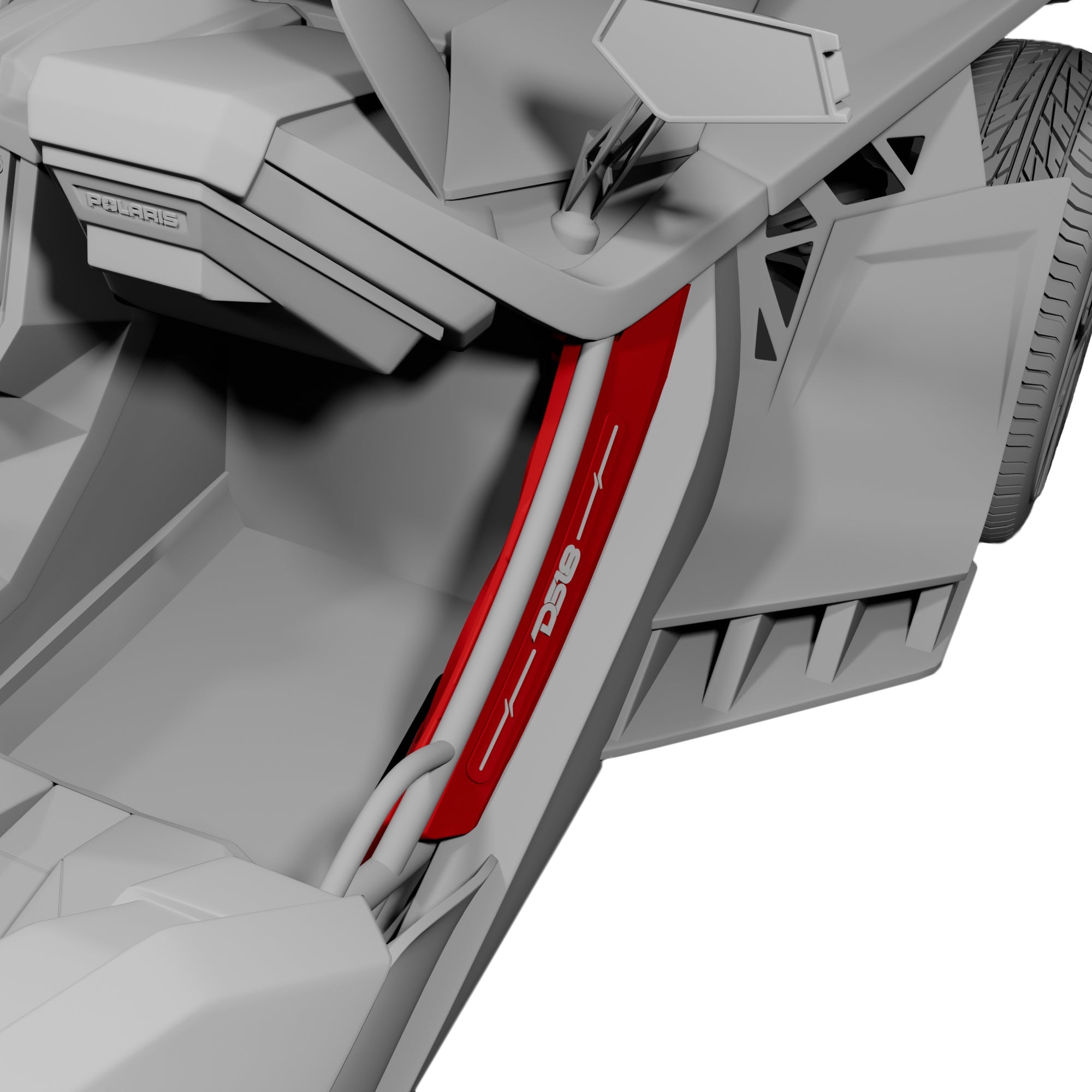 Polaris Slingshot Front Kick Panel Speaker Pods – Empty Enclosure for 8" Speakers and 3.8" Tweeters | 2020 - Current - DS18