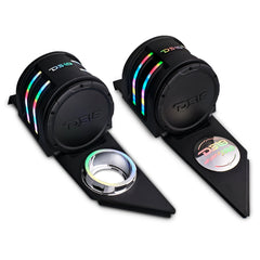 Polaris Slingshot Headrest Empty Enclosure With Digital LED Lights fits 4 x 6.5" Speakers | 2015 - Current - DS18