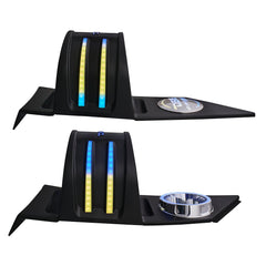 Polaris Slingshot Headrest Empty Enclosure With Digital LED Lights fits 4 x 6.5" Speakers | 2015 - Current - DS18
