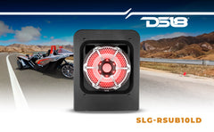 Polaris Slingshot Rear Subwoofer Enclosure Loaded | NXL-10SUB/BK and RGB LED Lights | Fits Either Passenger or Driver Side |