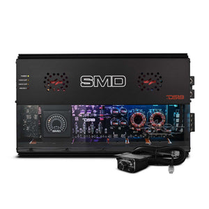 SMD 4-Channel Class AB Amplifier with VM-1 Voltmeter and Digital LED Lights 4 x 500W at 2-Ohm - Steve Meade Designs - DS18