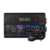 SMD 4-Channel Class AB Amplifier with VM-1 Voltmeter and Digital LED Lights 4 x 500W at 2-Ohm - Steve Meade Designs - DS18