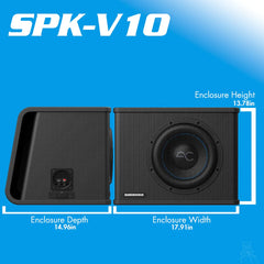 Spike Series Vented Subwoofer Enclosure, 350W/500W RMS | 8" 10" 12"