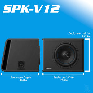Spike Series Vented Subwoofer Enclosure, 350W/500W RMS | 8" 10" 12"