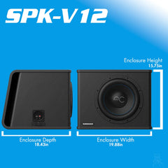 Spike Series Vented Subwoofer Enclosure, 350W/500W RMS | 8" 10" 12"