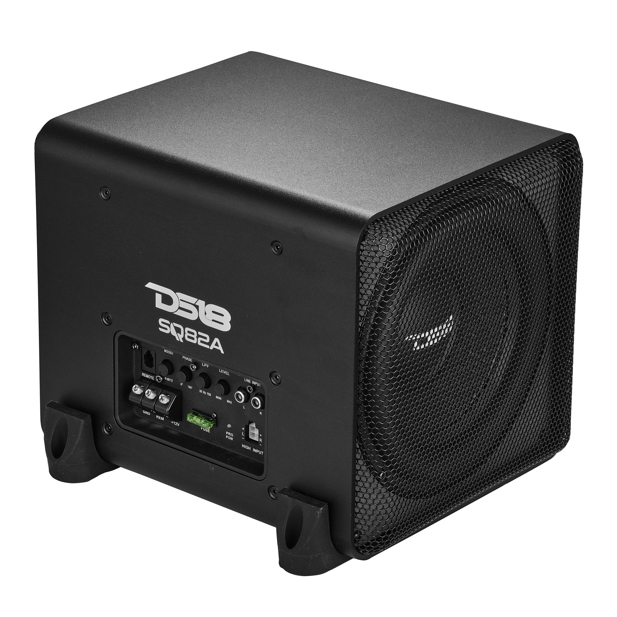 Dual 8" Loaded Amplified High End Aluminum Subwoofer Enclosure 300 Watts Rms - DS18