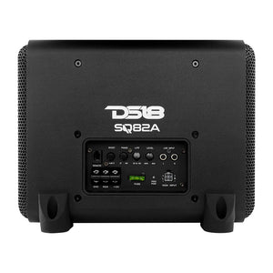 Dual 8" Loaded Amplified High End Aluminum Subwoofer Enclosure 300 Watts Rms - DS18