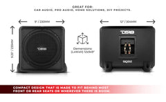 Dual 8" Loaded High End Aluminum Subwoofer Enclosure 300 Watts Rms - DS18