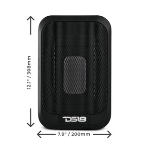 7x9" Amplified UnderSeat Subwoofer with a 4x6 Radiator 230 Watts Max - DS18