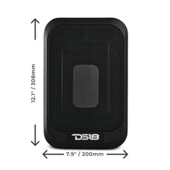 7x9" Amplified UnderSeat Subwoofer with a 4x6 Radiator 230 Watts Max - DS18