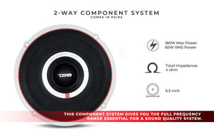 DS18 SQCOMP 6.5" 2 Way Coaxial Speaker - DS18