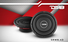SRW Shallow-Mount 8" Subwoofer 150 Watts Rms DVC 4-Ohm - DS18