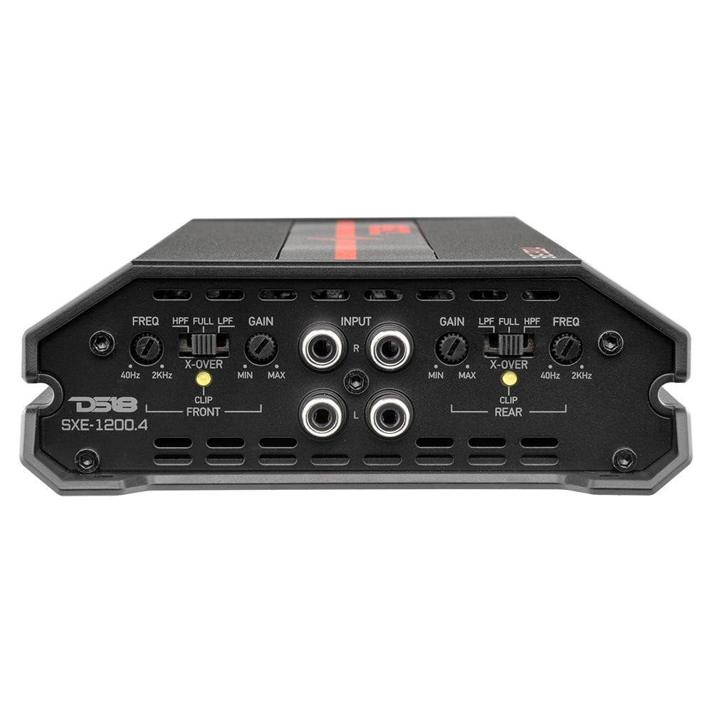 SXE Class A/B 4-Channel Full-Range Amplifier 4 x 60 RMS @ 4-Ohm 1200 Watts - DS18