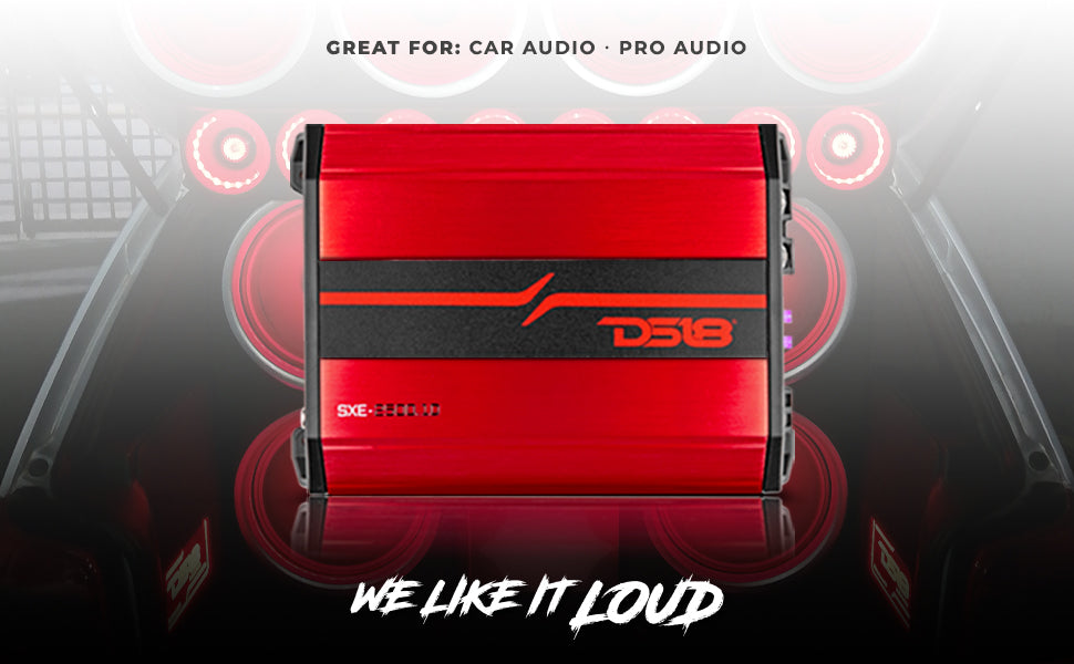 SXE Class D 1-Channel Amplifier 1 x 800 Watts RMS @ 1-Ohm 2500 Watts - DS18