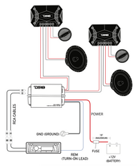 EXL 6.5" 2-Way Component Speaker System | 150W RMS 4-Ohm - DS18