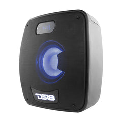 TLV 6.5" Amplified With Battery Self Powered Party Speaker With RGB LED Lights Bluetooth and TWS 200 Watts - DS18