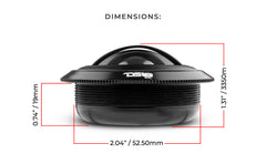 2.5" Dome Neodymium Tweeter with Aluminum Body 50 Watts 1" Silk 4-Ohm Vc - DS18