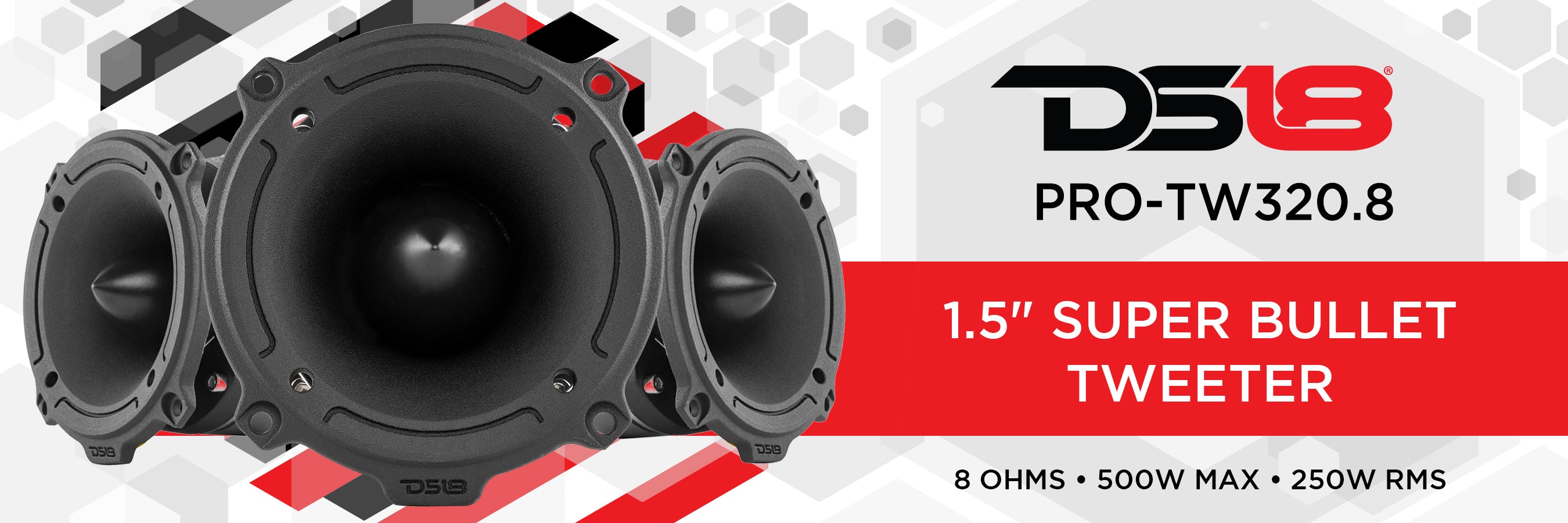 DS18 PRO-TW320.8 4" Super Tweeter with Bullet 8 Ohms (Single) - DS18