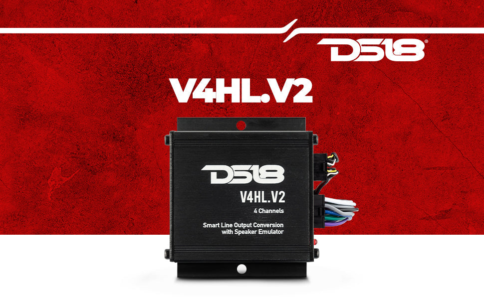 Hi/Lo Converter 4-Channel with Speaker Emulator (Remote out) - DS18