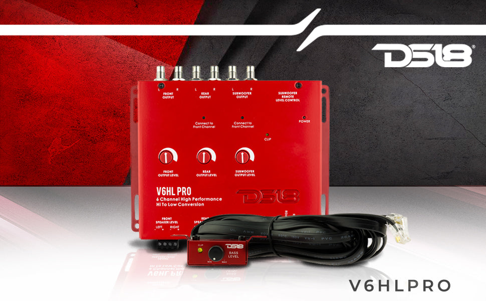 Hi/Lo Converter 6-Channel with 12 Volt Trigger Output (Remote out) - DS18