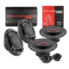 DS18 2014-2018 Toyota RAV4 Front and Back Doors Speakers Better Upgrade/Replacement Package 900 Watts - DS18