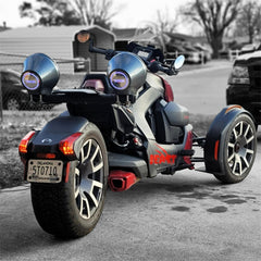 8” Universal Flat Mount Kick Panel Speaker Pod – Jet Skis, Jeeps, Motorcycles – RGB LED Lights - DS18