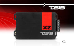 X 2-Channel Ultra Compact Class D Amplifier 2 x 140 Watts Rms @ 4-ohm - DS18