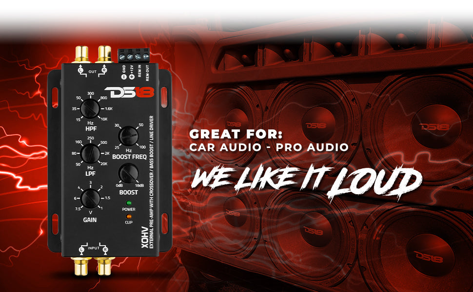 Pre-Amp With Crossover For High Volt Amplifier - DS18