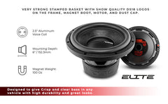 ZR 10" Subwoofer 700 Watts Rms DVC 2-Ohm - DS18