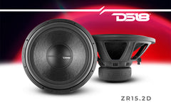 ZR 15" Subwoofer 750 Watts Rms DVC 2-Ohm - DS18