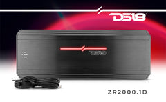 ZR 1-Channel Class D Amplifier 2000 Watts Rms @ 1-Ohm - DS18