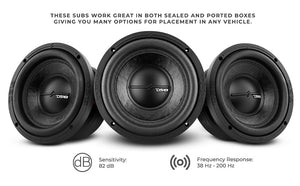 ZR 6.5" Subwoofer 300 Watts Rms DVC 4-Ohm - DS18