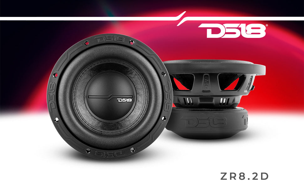 ZR 8" Subwoofer 450 Watts Rms DVC 2-Ohm - DS18
