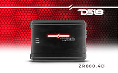 ZR 4-Channel Class D Amplifier 4 x 200 Watts Rms @ 4-ohm - DS18