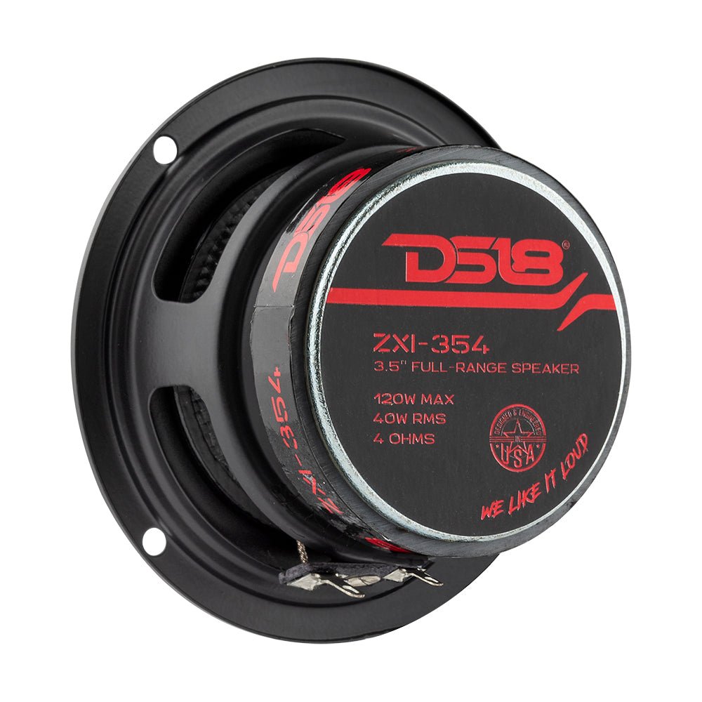 ZXI 3.5" Full-Range Speakers with Kevlar Cone | 40 Watts RMS 4-Ohm - DS18