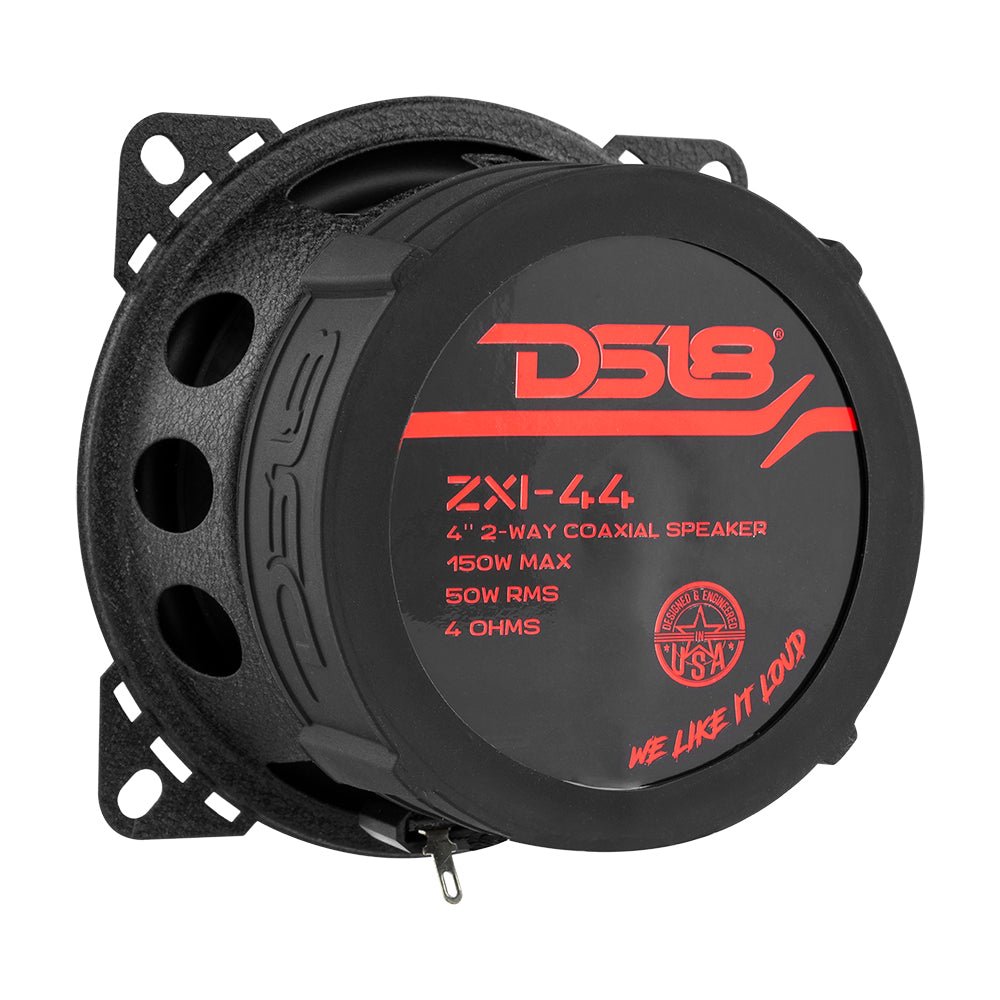 ZXI 4" 2-Way Coaxial Speakers with Kevlar Cone | 50 Watts RMS 4-Ohm - DS18