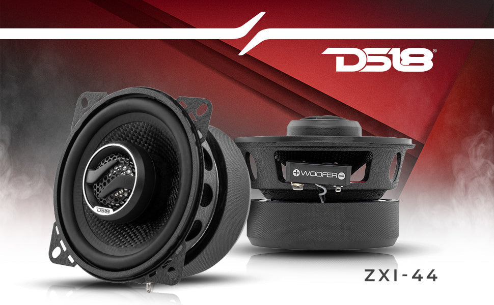 ZXI 4" 2-Way Coaxial Speakers with Kevlar Cone | 50 Watts RMS 4-Ohm - DS18
