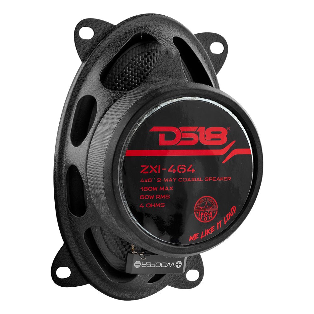 ZXI 4x6" 2-Way Coaxial Speakers with Kevlar Cone | 60 Watts RMS 4-Ohm - DS18