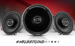 ZXI 5.25" 2-Way Coaxial Speakers with Kevlar Cone | 60 Watts RMS 4-Ohm - DS18