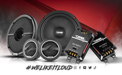 ZXI 6.5" 2- Way Component Speaker System with Kevlar Cone | 120 Watts Rms 4-Ohm - DS18