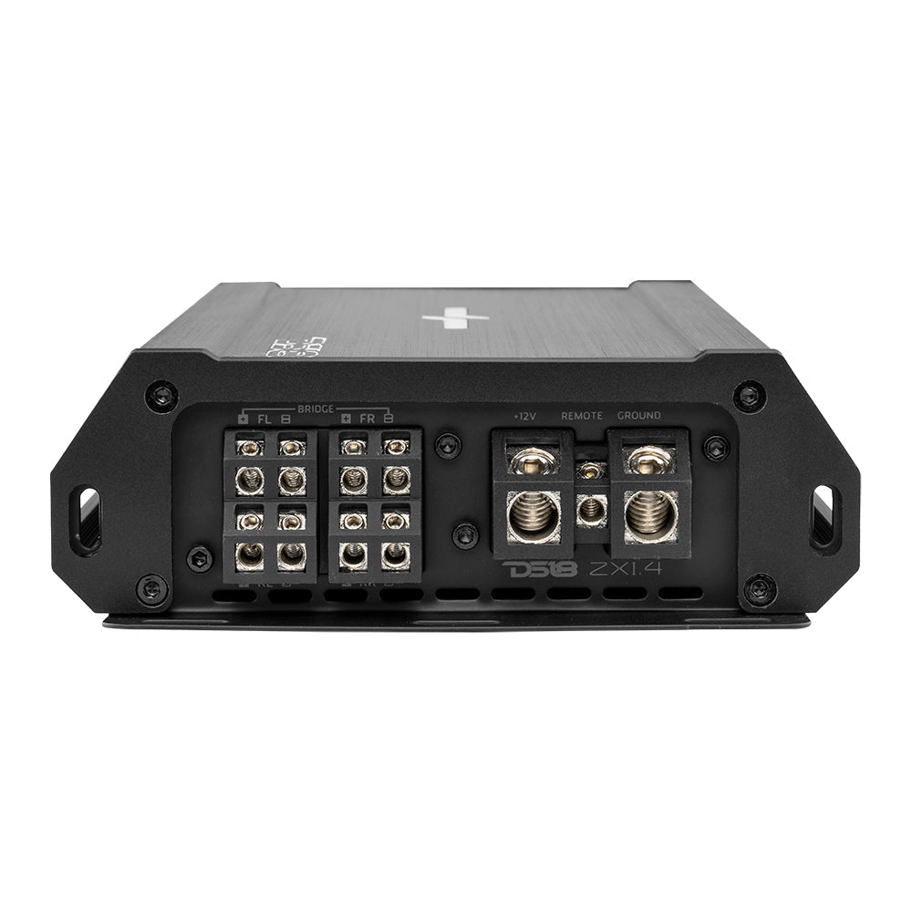 ZXI 4-Channel Class D Amplifier 4 X 125 Watts Rms @ 4-Ohm - DS18