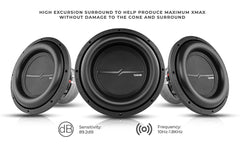 ZXI 12" High Excursion Subwoofer Quad Stacked Magnets | 1000W RMS DVC 4-Ohm - DS18