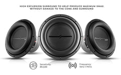 ZXI 12" High Excursion Subwoofer Quad Stacked Magnets | 1000W RMS DVC 2-Ohm - DS18