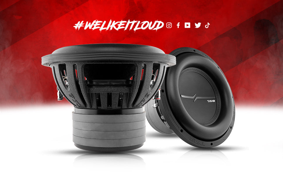 ZXI 12" High Excursion Subwoofer Quad Stacked Magnets | 1000W RMS DVC 2-Ohm - DS18