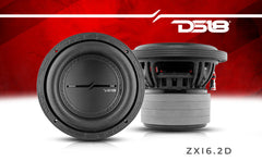 ZXI 6.5" High Excursion Subwoofer Quad Stacked Magnets 300 Watts Rms DVC 2-Ohm - DS18